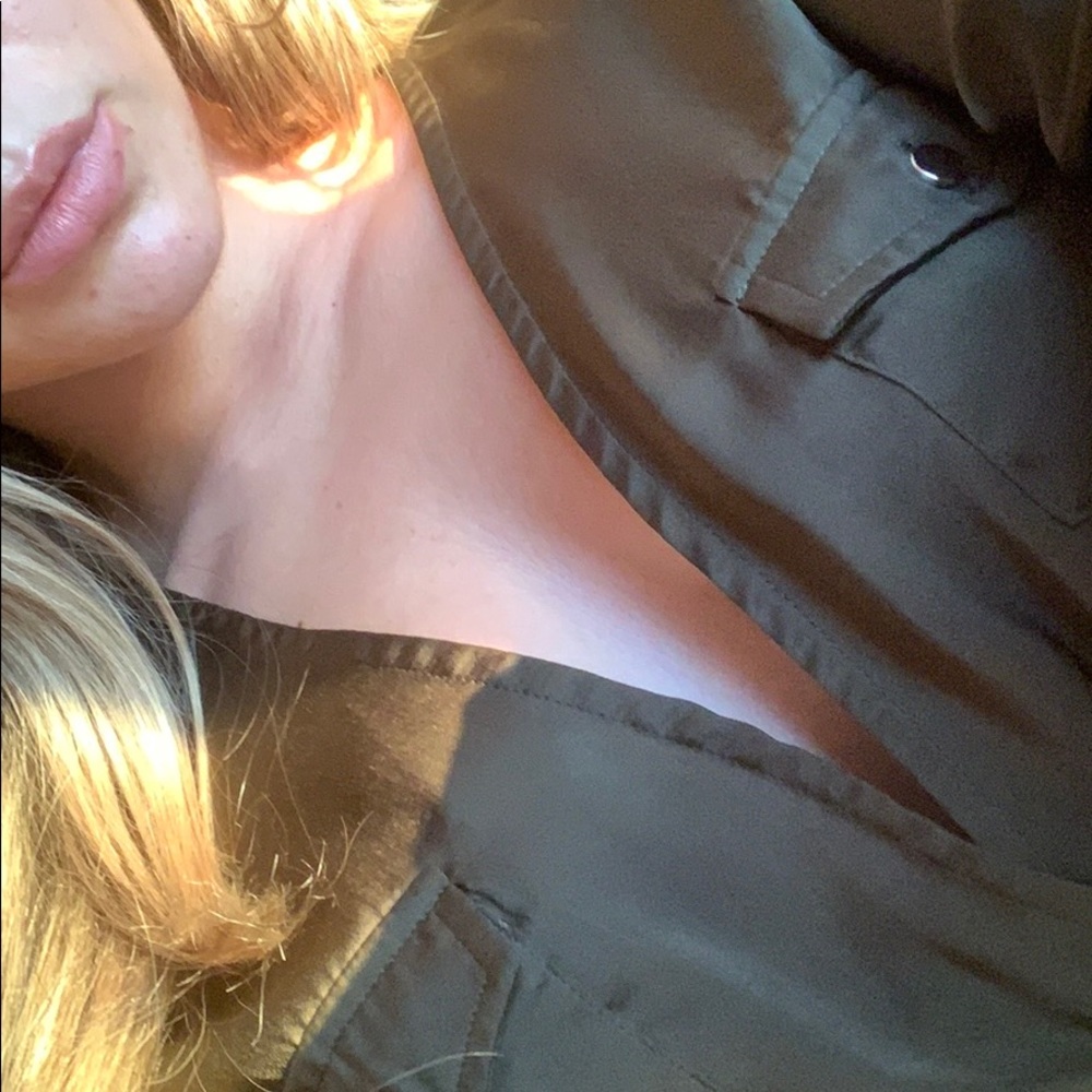 Chic Satin Green blouse